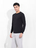 Men's Black Slim Fit Solid Round Neck T-shirt
