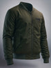 Men's Olive Regular Fit Solid Casual Jacket