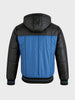 Men's Teal Regular Fit Colourblocked Casual Jacket