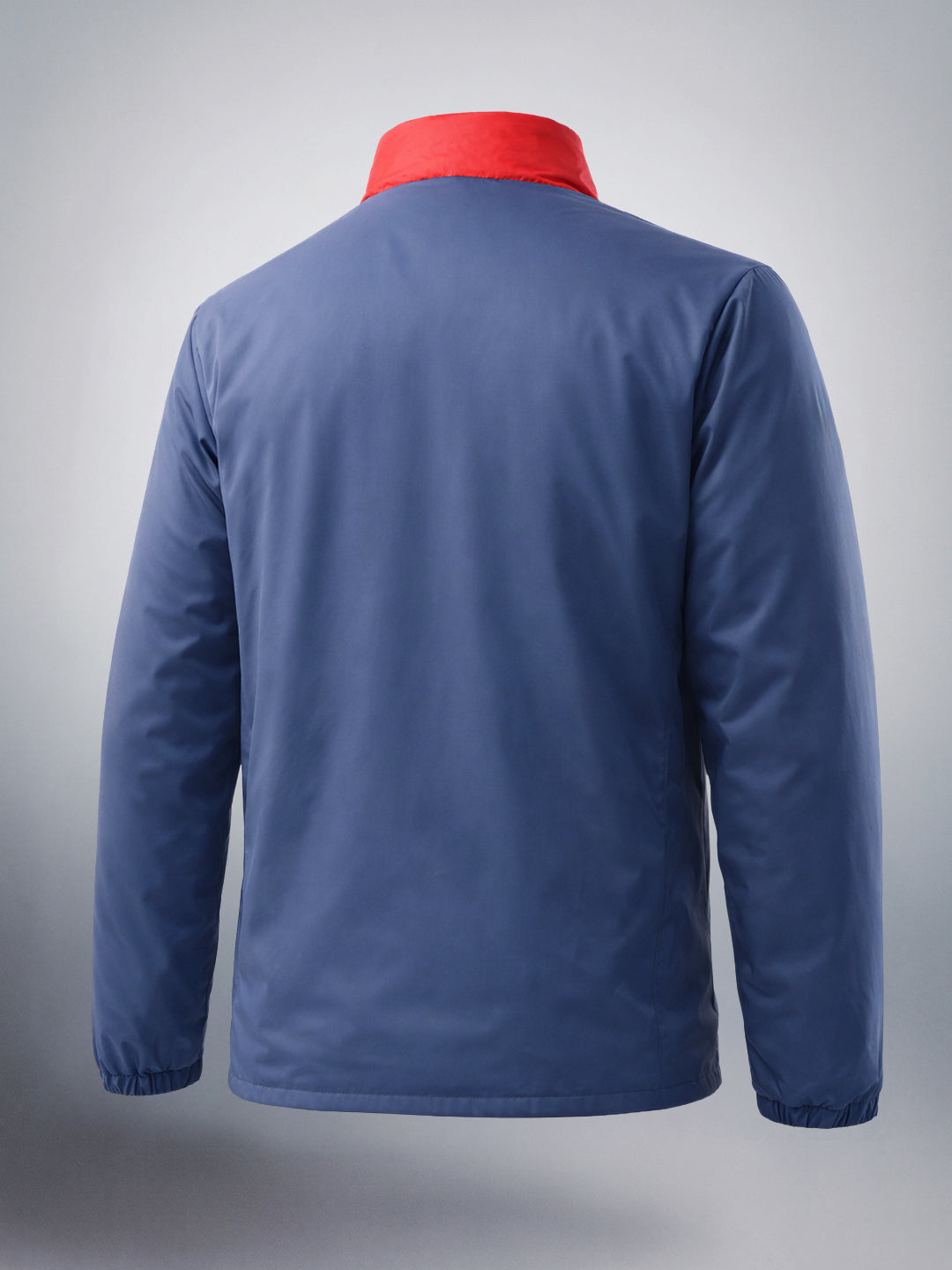 Men's Airforce Blue Regular Fit Colourblocked Casual Jacket