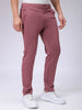 Men's Grey Slim Fit Textured Mid-Rise Stretchable Knitted Formal Trousers