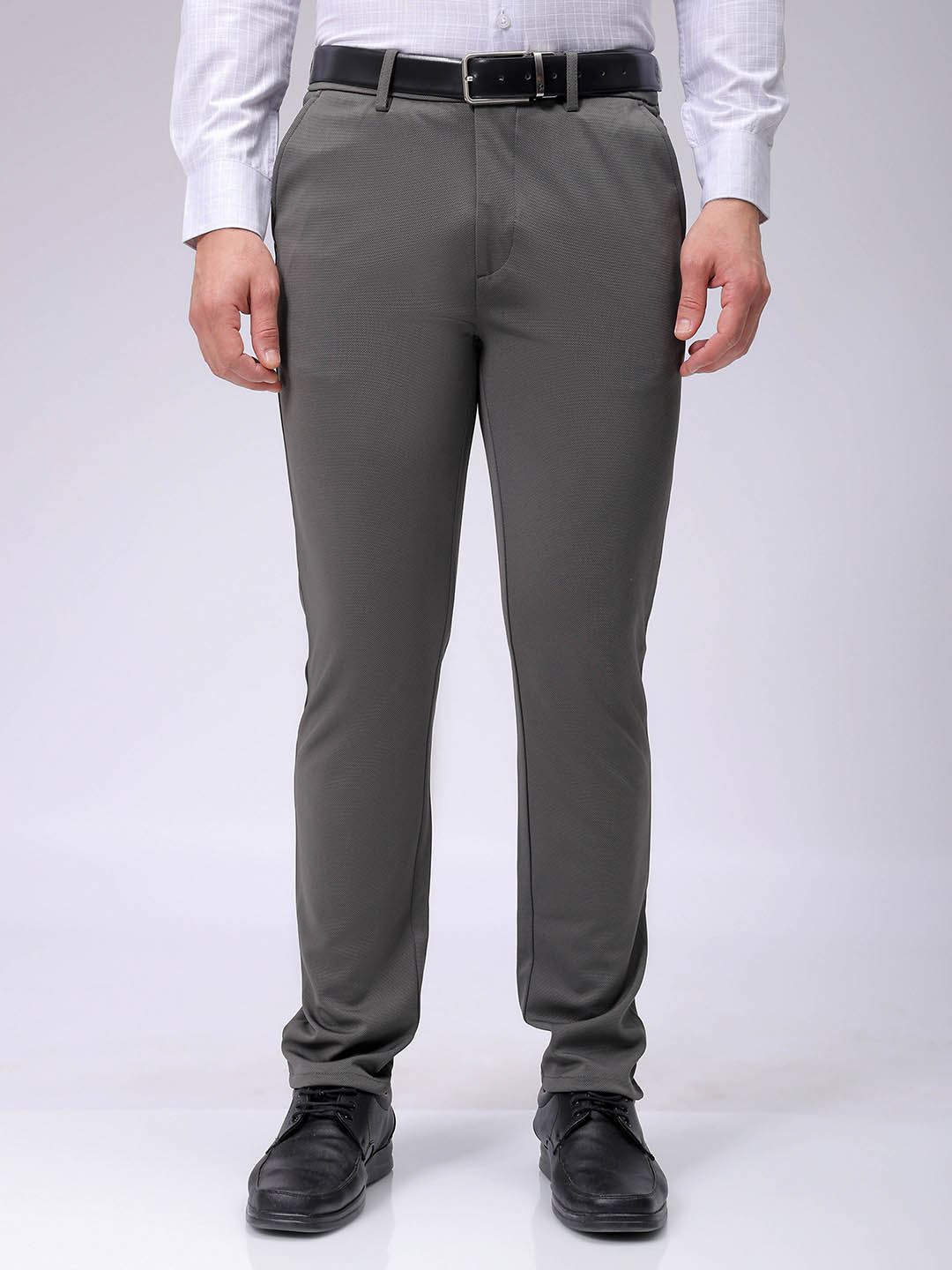 Men's Vetiver Slim Fit Textured Formal Trouser