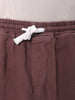 Men's Brown Bootcut Loose Fit Solid Mid-Rise Denim Joggers