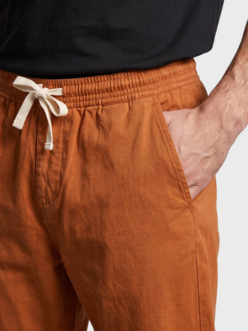 Men's Brown Loose Fit Printed Street Wear Joggers