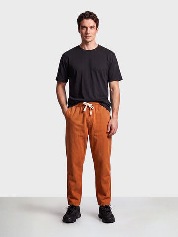 Men's Brown Loose Fit Printed Street Wear Joggers