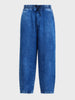 Men's Blue Loose Fit Solid Street Wear Jeans