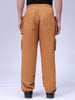 Men's Yellow Relaxed Fit Utility Joggers