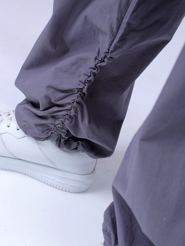 Men's Grey Relaxed Fit Utility Joggers