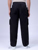 Men's Black Relaxed Fit Utility Joggers