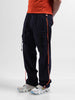 Men Navy Blue Relaxed Fit Solid Joggers