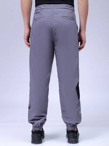 Men's Grey Loose Fit Casual Joggers