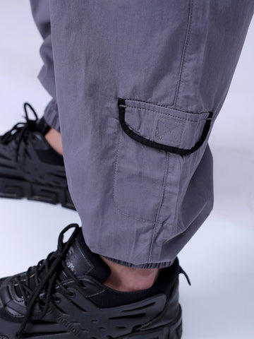Men's Grey Loose Fit Casual Joggers