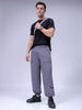 Men's Grey Loose Fit Casual Joggers
