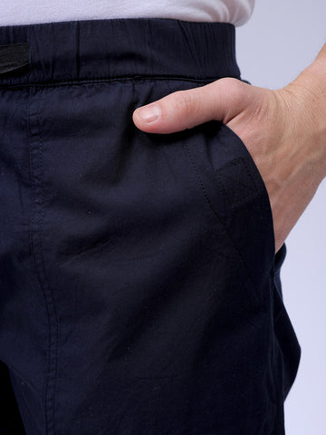 Men's Navy Loose Fit Casual Joggers