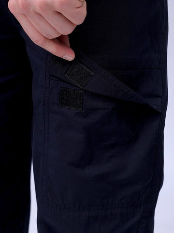 Men's Navy Loose Fit Casual Joggers
