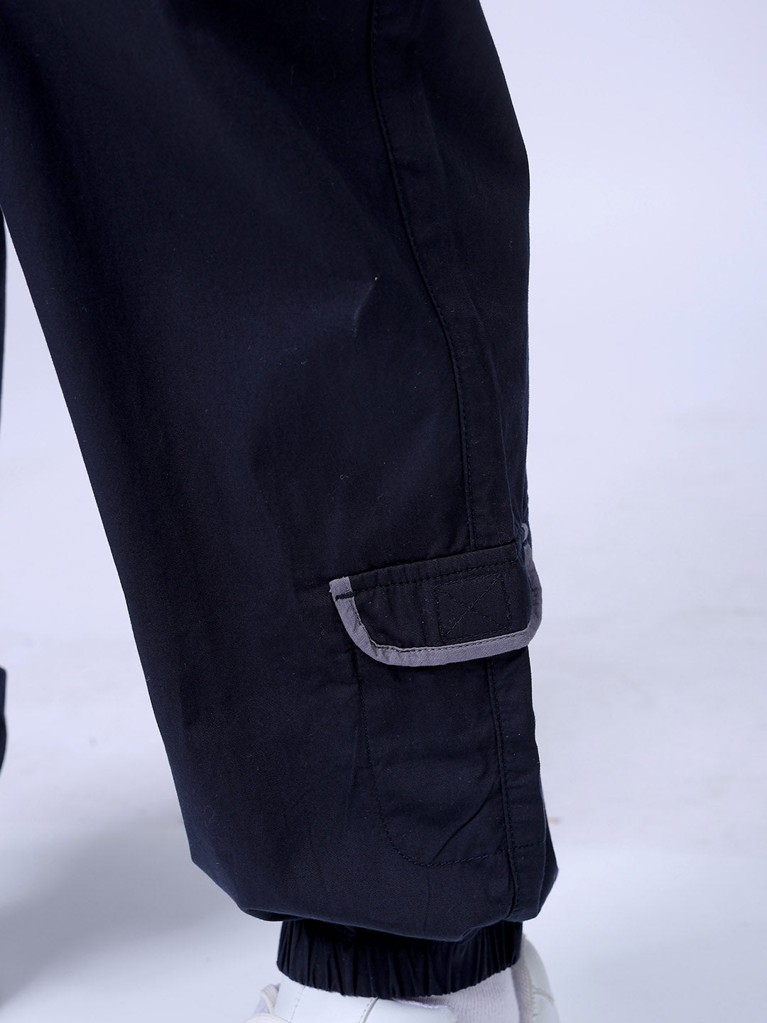 Men's Navy Loose Fit Casual Joggers