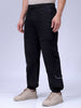 Men's Black Loose Fit Casual Joggers