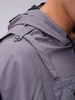 Men's Grey Relaxed Fit Colourblocked Utility Jacket