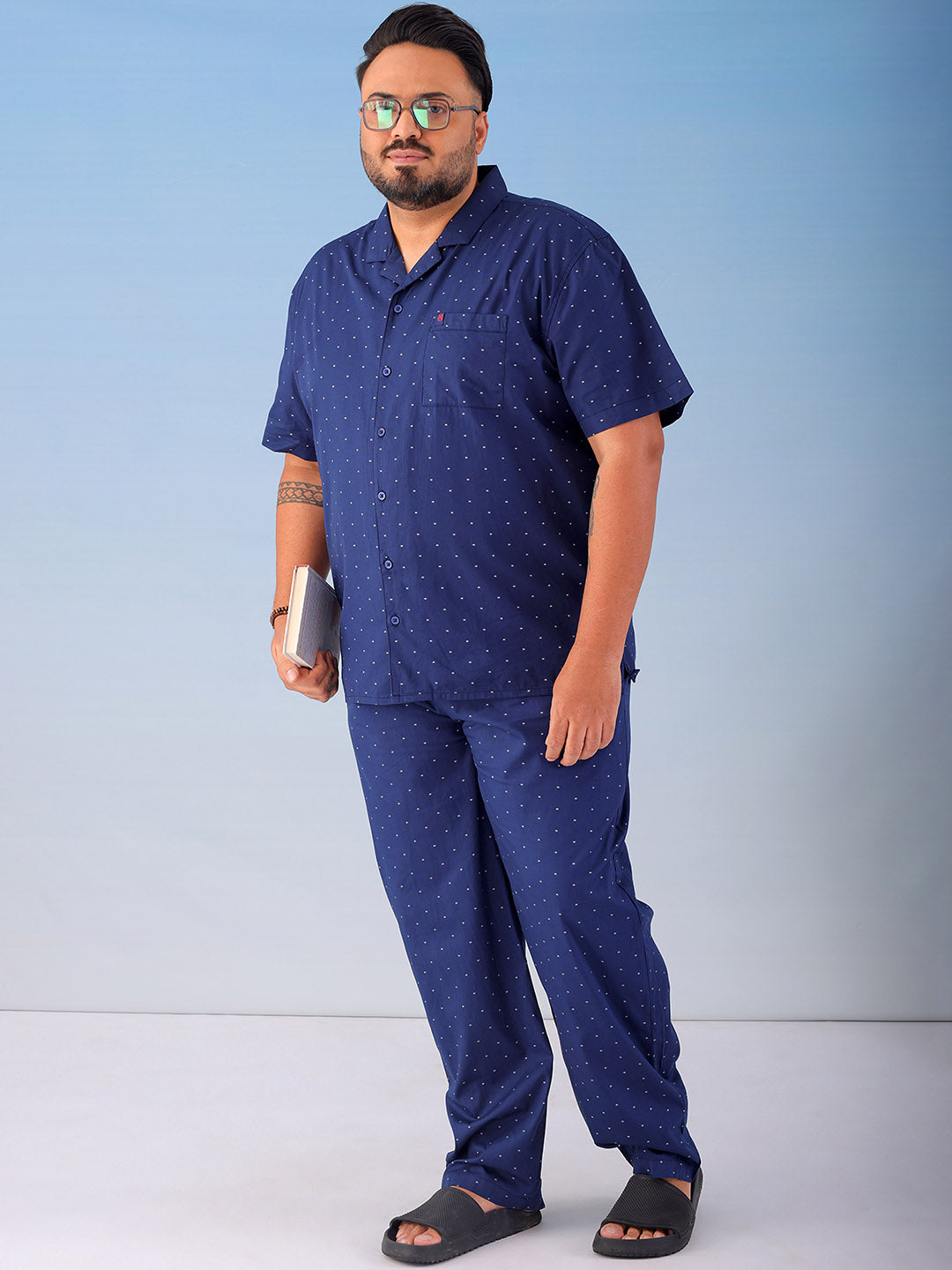 Shop Men's Printed Plus Size Lounge Set Online.