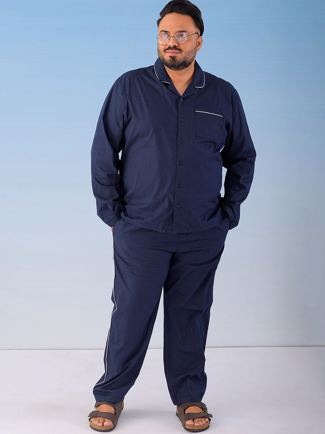 Shop Men's Printed Plus Size Lounge Set Online.