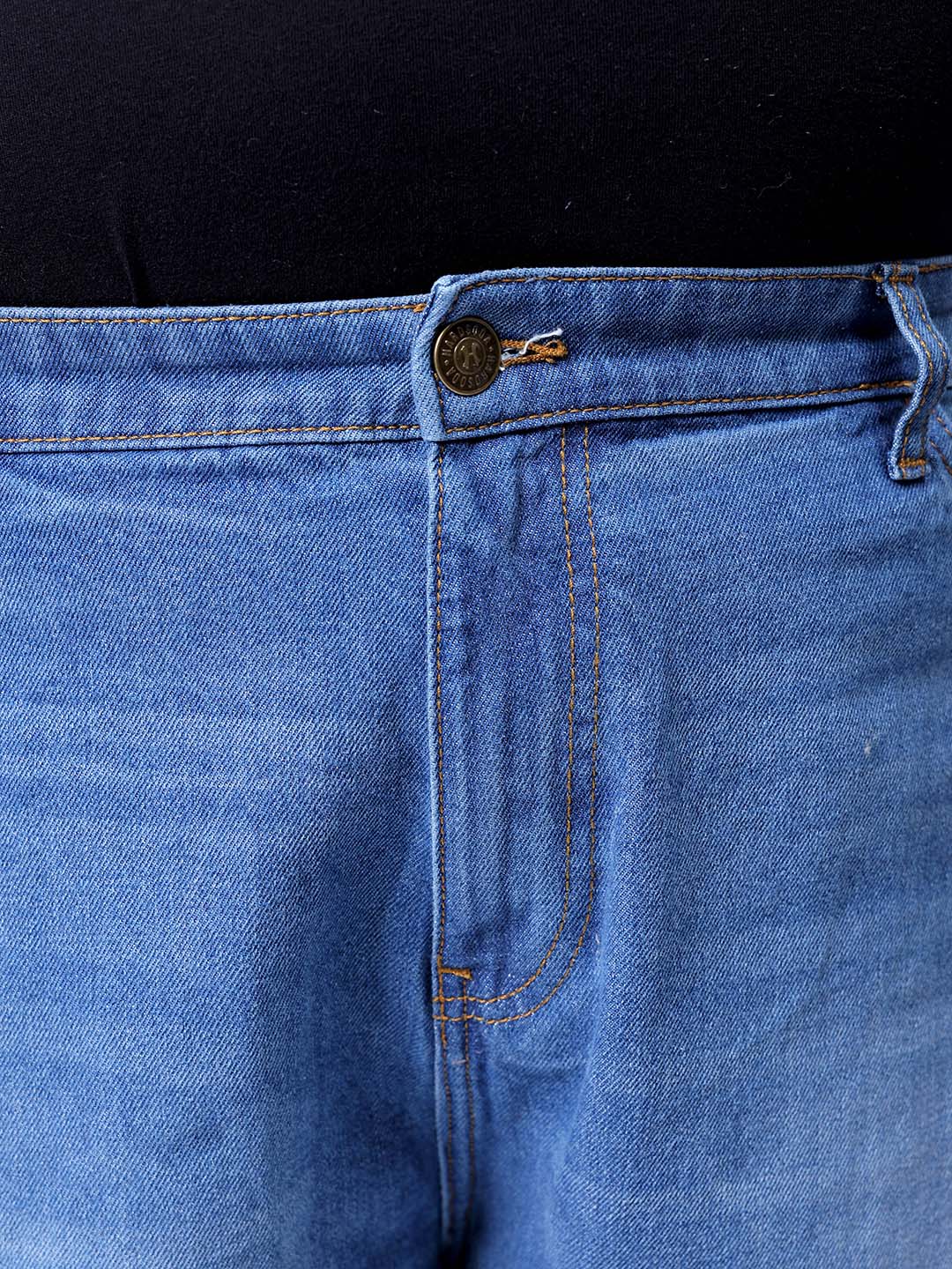 Men's Blue Baggy Fit Casual Jeans
