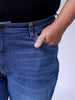 Men's Blue Bootcut Fit Casual Jeans