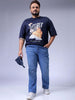 Men's Blue Bootcut Fit Casual Jeans