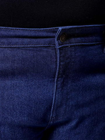 Men's Blue Bootcut Fit Casual Jeans
