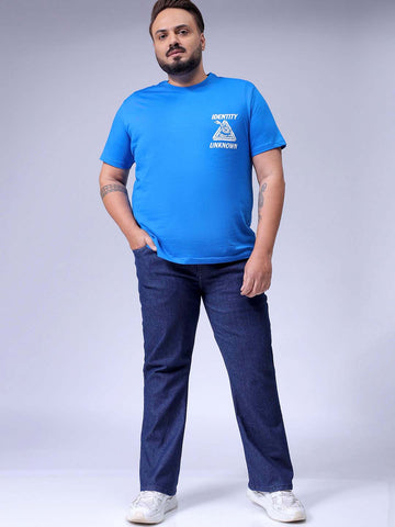 Men's Blue Bootcut Fit Casual Jeans