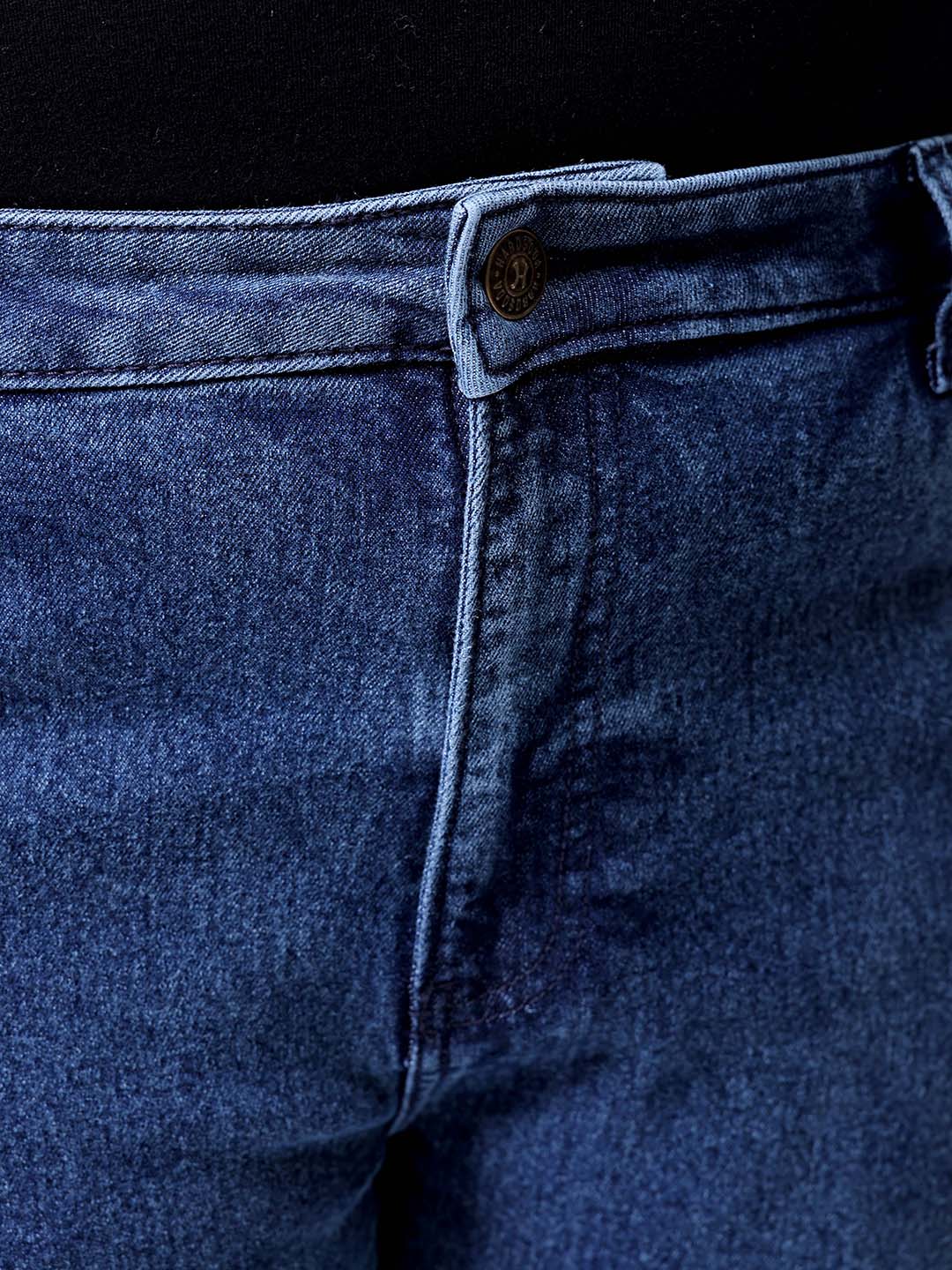 Men's Blue Bootcut Fit Casual Jeans