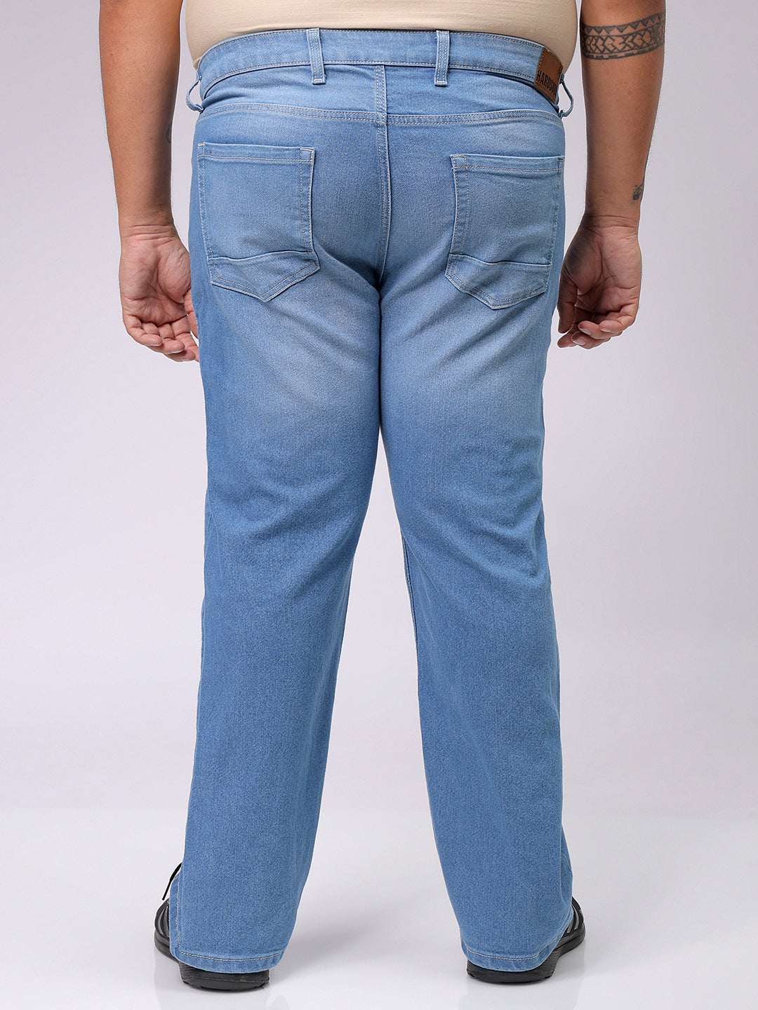 Men's Blue Bootcut Fit Casual Jeans