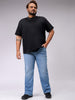 Men's Blue Bootcut Fit Casual Jeans