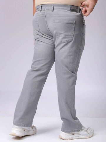 Men's Plus Size Bootcut Solid Jeans