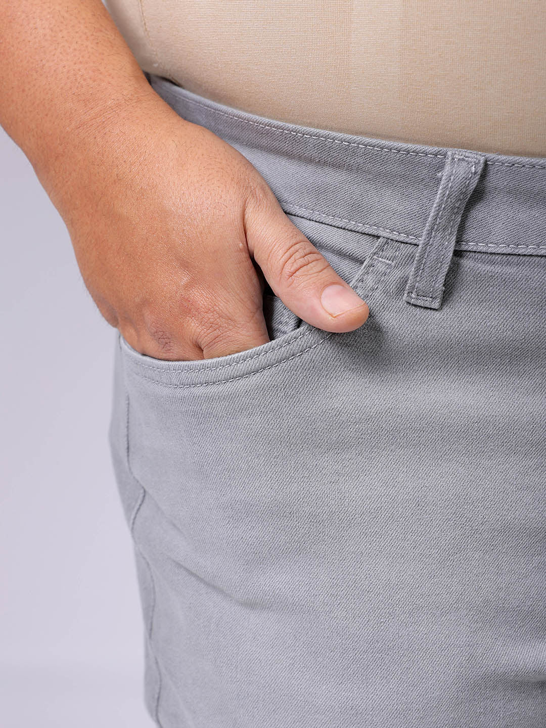 Men's Plus Size Bootcut Solid Jeans