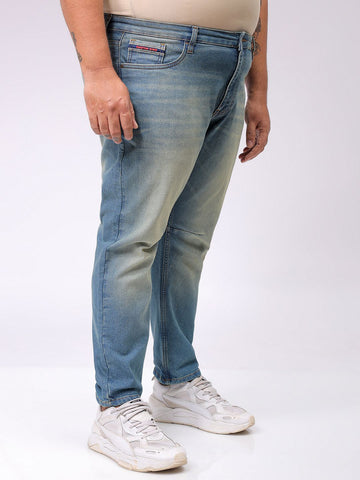 Men's Blue Carrot Fit Casual Jeans