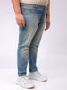 Men's Blue Carrot Fit Casual Jeans