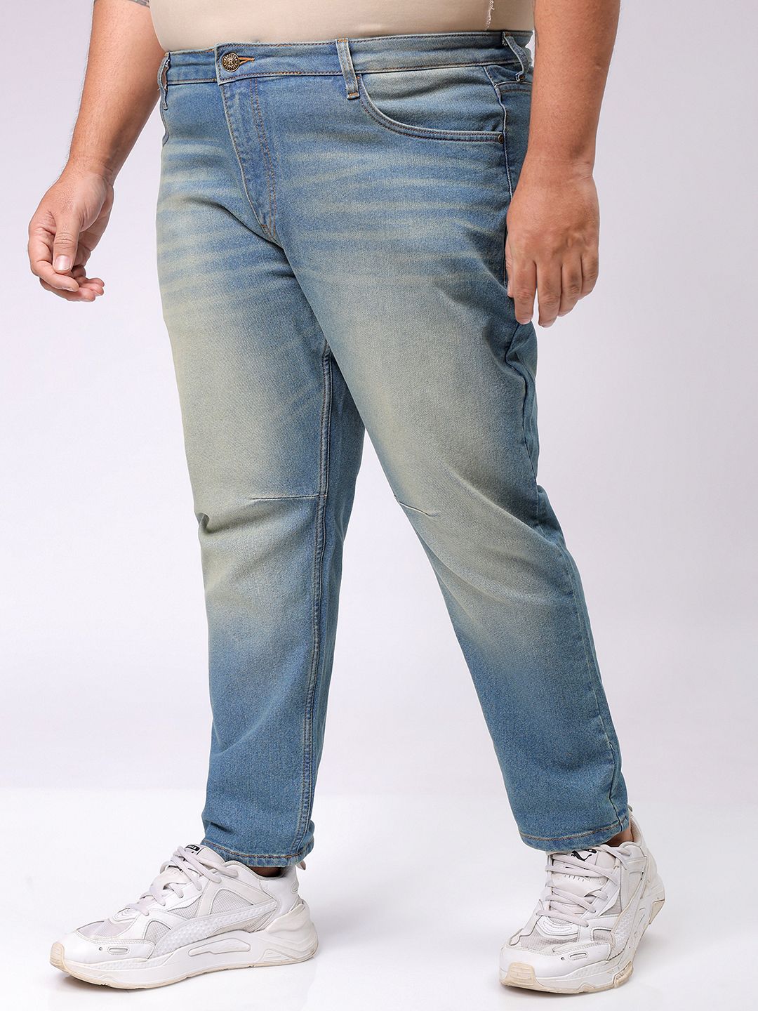 Men's Blue Carrot Fit Casual Jeans