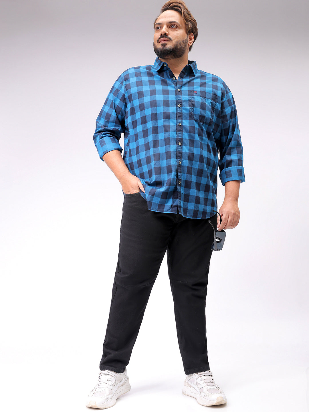 Men's Black Carrot Fit Casual Jeans