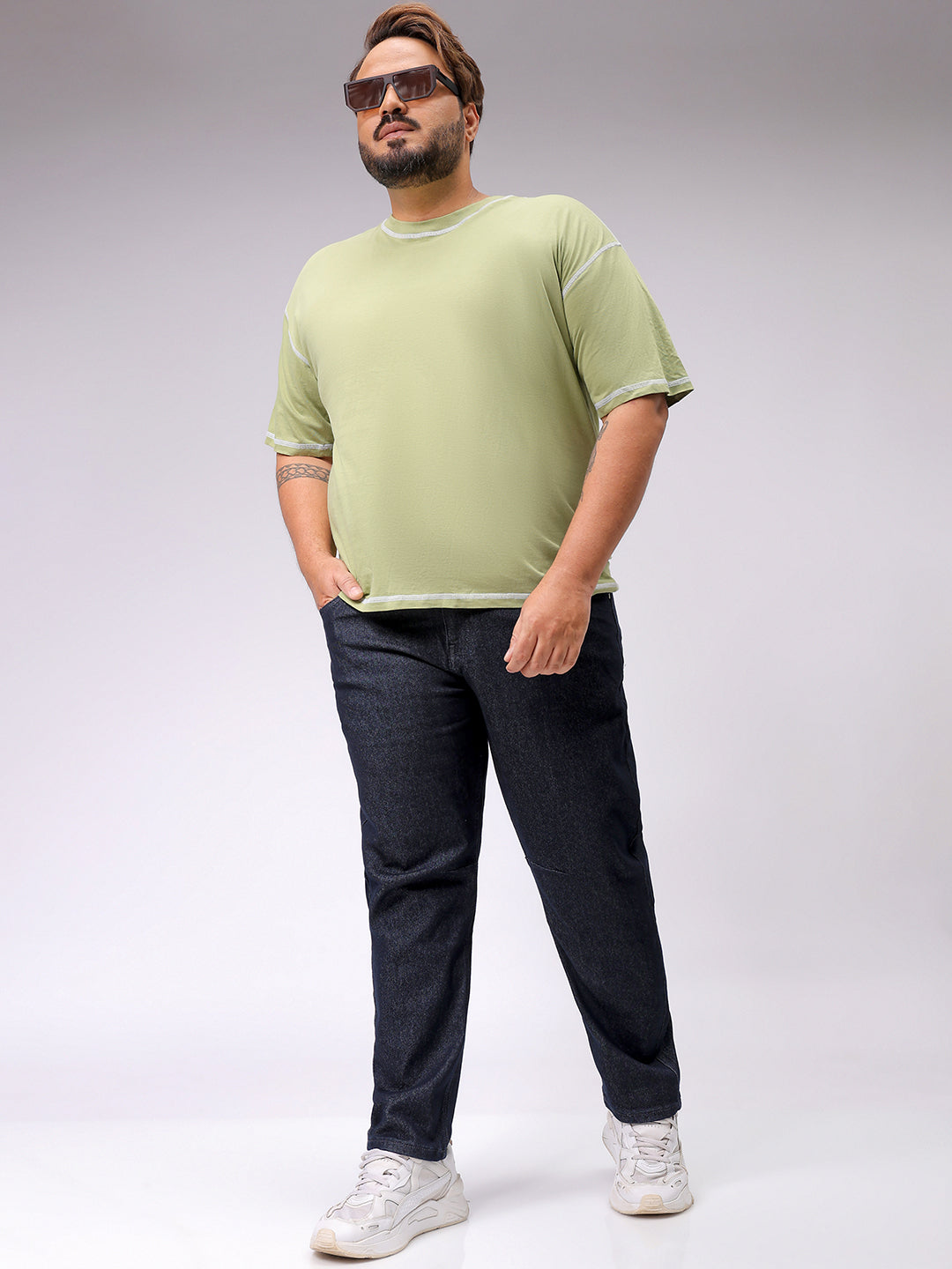 Men's Blue Carrot Fit Casual Jeans