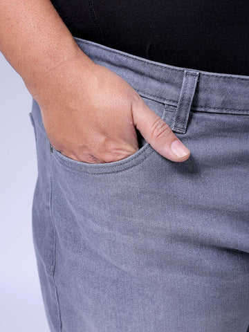 Men's Grey Carrot Fit Casual Jeans
