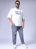 Men's Grey Carrot Fit Casual Jeans