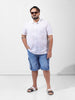 Men's Blue Relaxed Fit Casual Shorts