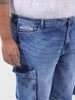 Men's Blue Relaxed Fit Casual Shorts