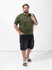 Men's Black Relaxed Fit Casual Shorts