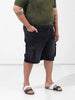 Men's Black Relaxed Fit Casual Shorts