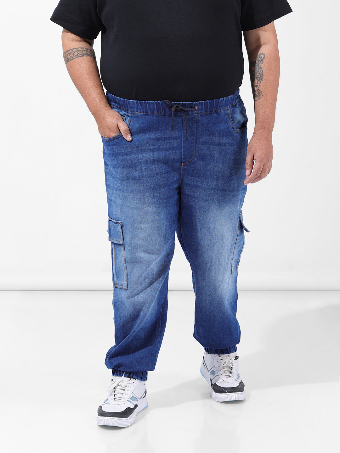 Men's Blue Regular Fit Casual Jeans
