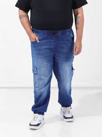 Men's Blue Regular Fit Casual Jeans