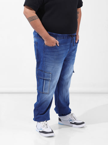 Men's Blue Regular Fit Casual Jeans
