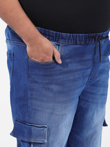 Men's Blue Regular Fit Casual Jeans