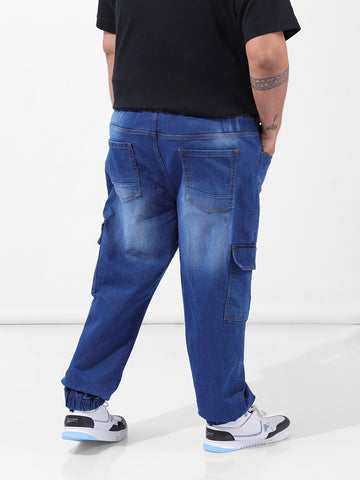 Men's Blue Regular Fit Casual Jeans
